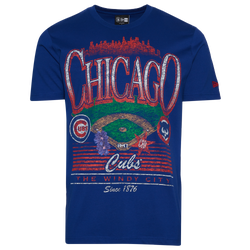 Men's - New Era Chicago Cubs Custom S/S T-Shirt - Blue/Multi