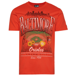 Men's - New Era Baltimore Orioles Custom S/S T-Shirt - Orange/Multi