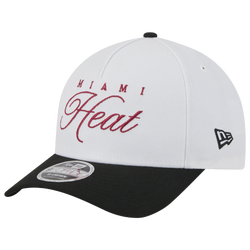 Adult - New Era Heat 9Forty AF 25 NBA Draft Cap - White/Black