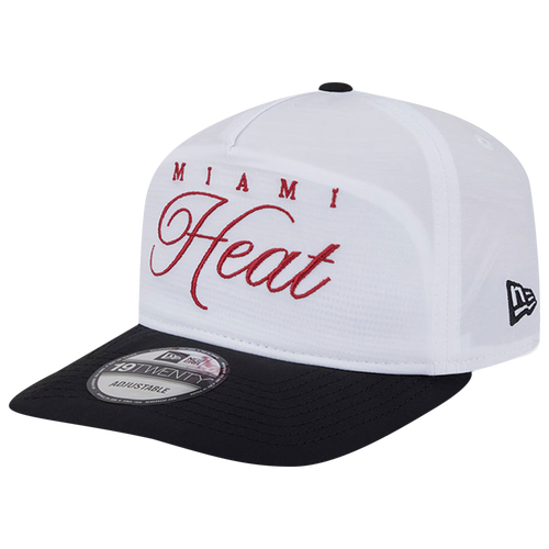 MENS - New Era Miami Heat NBA 25 Draft Golfer Cap - White/Black