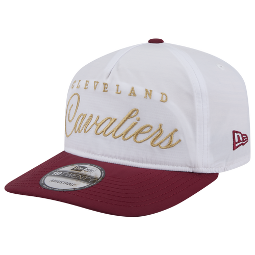  - New Era Cavaliers NBA 25 Draft Golfer Cap - White/Maroon
