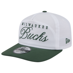 Men's - New Era Milwaukee Bucks NBA 25 Draft Golfer Cap - White/Green