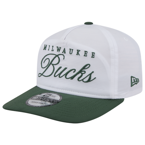 MENS - New Era Milwaukee Bucks NBA 25 Draft Golfer Cap - White/Green