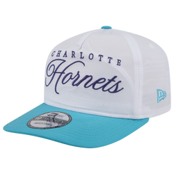 Men's - New Era Hornets NBA 25 Draft Golfer Cap - White/Teal