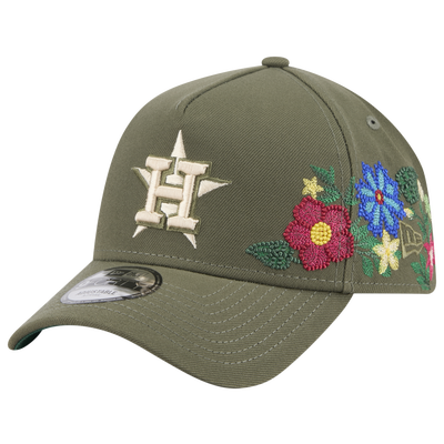 New Era Astros 9Forty A-Frame Floral Cap - OLIVE