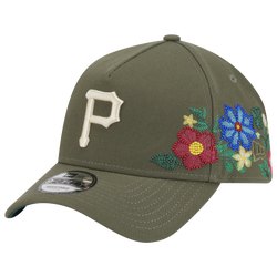 Adult - New Era Pirates 9Forty A-Frame Floral Cap - Olive/Olive