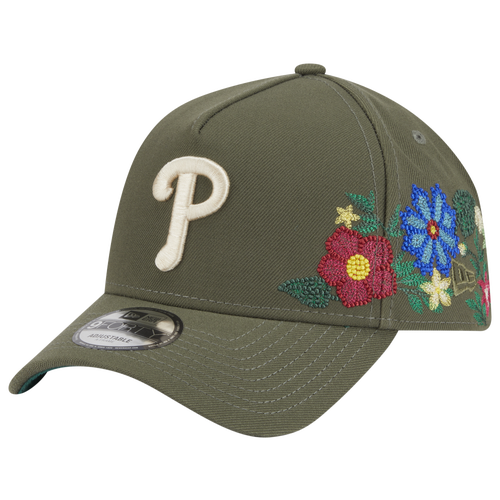 New Era Philadelphia Phillies  Phillies 9forty A-frame Floral Cap In Green