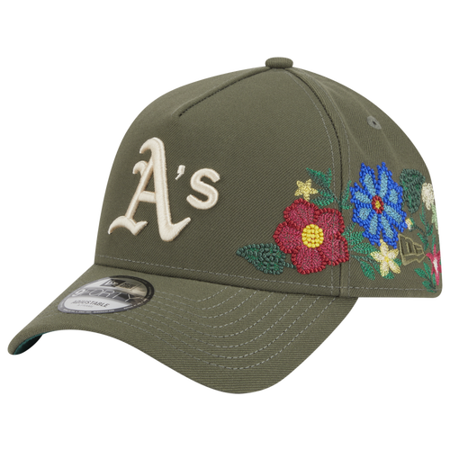 New Era Oakland Athletics  As 9forty A-frame Floral Cap In Green