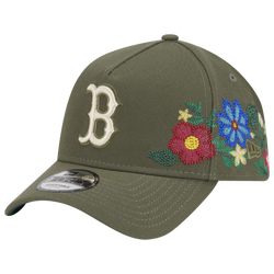 Adult - New Era Red Sox 9Forty A-Frame Floral Cap - Olive/Olive