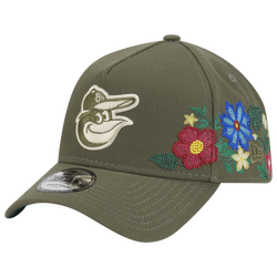 Adult - New Era Orioles 9Forty A-Frame Floral Cap - Olive/Olive
