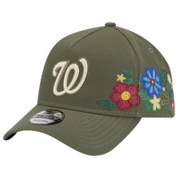 Adult - New Era Nationals 9Forty A-Frame Floral Cap - Olive/Olive