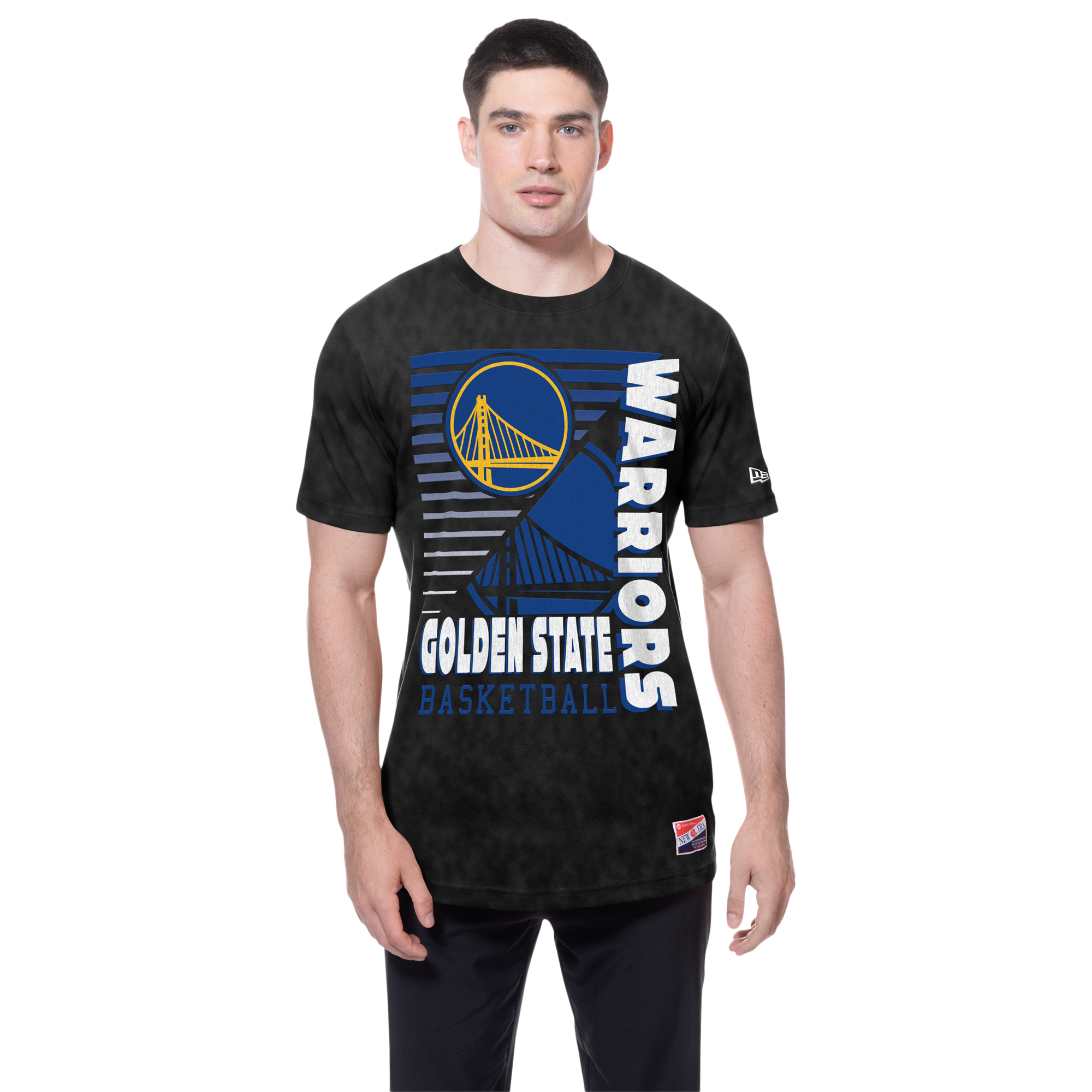 New Era Warriors Washed Short Sleeve T-Shirt - Men's