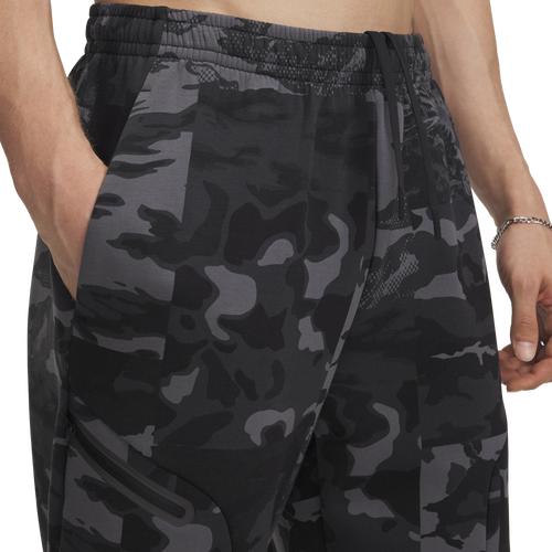 MENS - Under Armour Unstoppable Fleece Camo Pants - Black