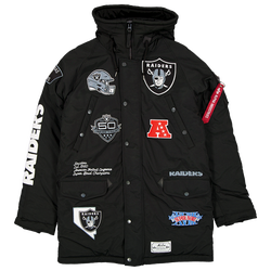 Men's - New Era Raiders Alpha Parka - Black/White