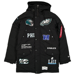 Men's - New Era Eagles Alpha Parka - Black/White