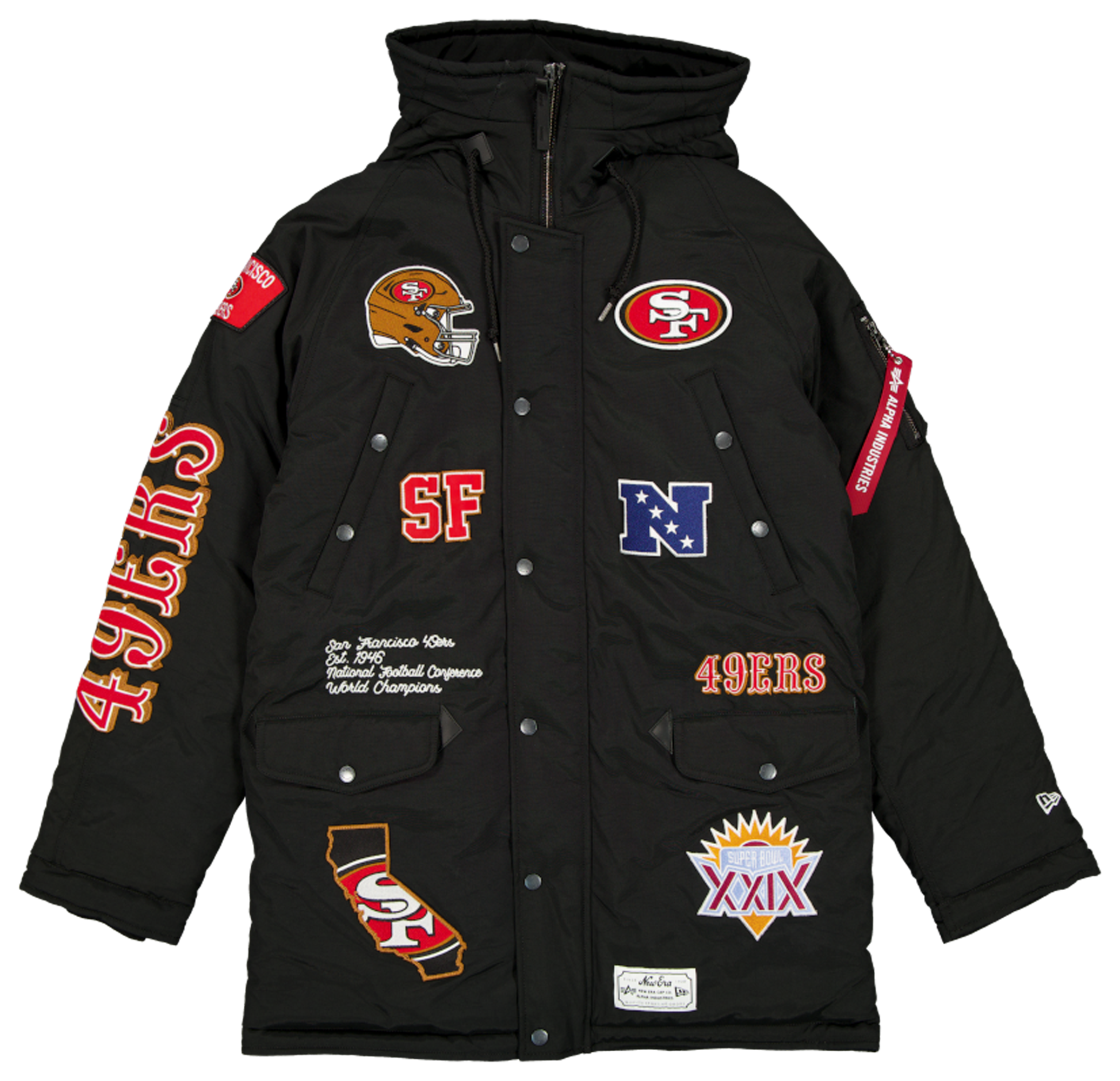 New Era 49ers Alpha Parka - Men's | Foot Locker