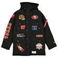 New Era 49ers Alpha Parka - New Era Black/White