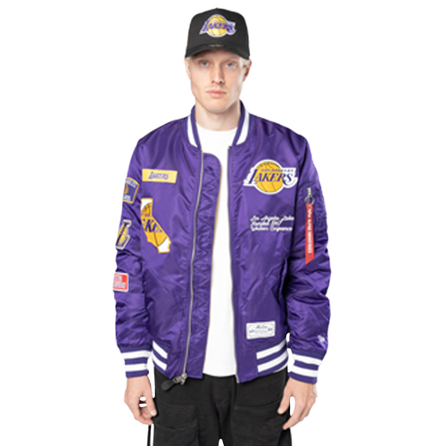  - New Era Lakers Alpha Jacket - Purple/White