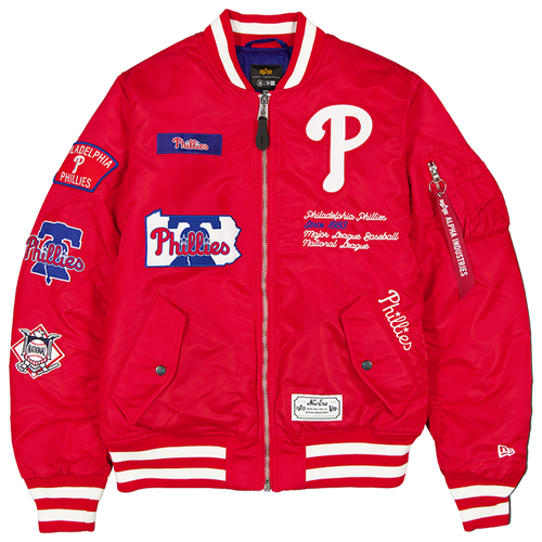  - New Era Phillies Alpha Jacket - Scarlet/White