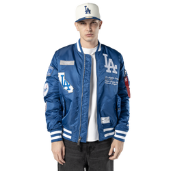 Men's - New Era Dodgers Alpha Jacket - Royal/White