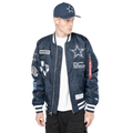 New Era Cowboys Alpha Jacket - New Era Navy/White