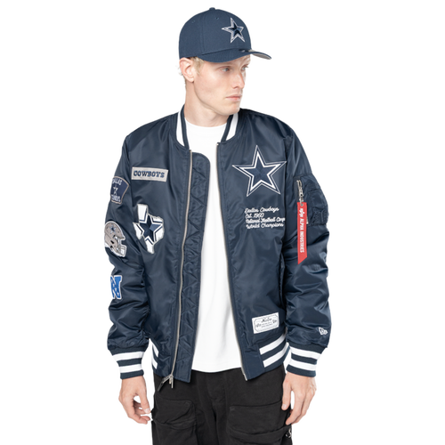 MENS - New Era Cowboys Alpha Jacket - Navy/White
