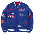 New Era Bills Alpha Jacket - New Era White/Royal
