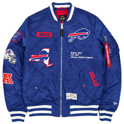 Men's - New Era Bills Alpha Jacket - White/Royal
