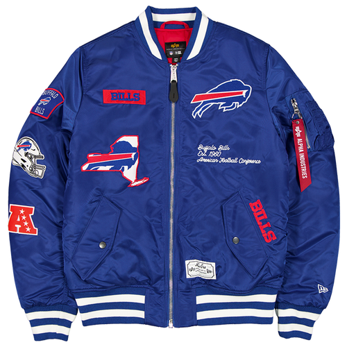  - New Era Bills Alpha Jacket - White/Royal