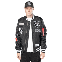 Men's - New Era Raiders Alpha Jacket - Black/White