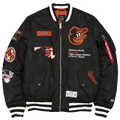 New Era Orioles Alpha Jacket - New Era Orange/White