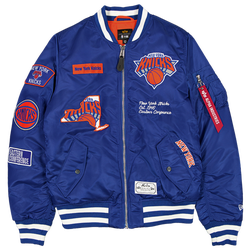 Men's - New Era Knicks Alpha Jacket - Royal/White