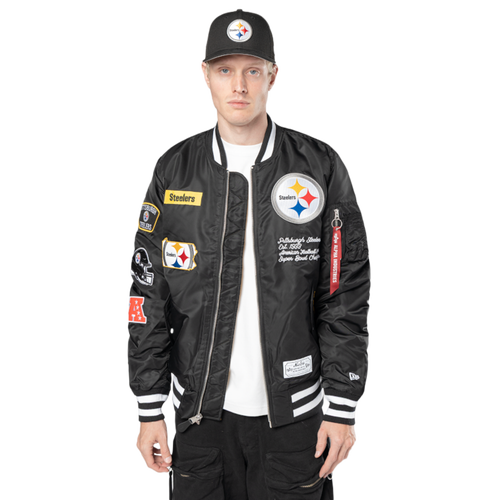 MENS - New Era Steelers Alpha Jacket - Black/White