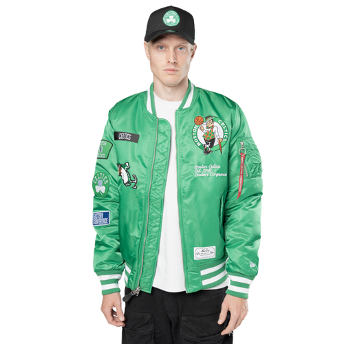  - New Era Celtics Alpha Jacket - Kelly Green/White