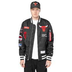 Men's - New Era Bulls Alpha Jacket - Black/White