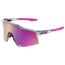 100% Speedcraft Sunglasses - Adult Translucent Grey/Purple Multilayer
