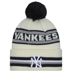 Adult - New Era Yankees Striped Classic Pomknit - White/Navy
