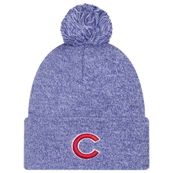 Adult - New Era Cubs Marl Pom Knit - Blue