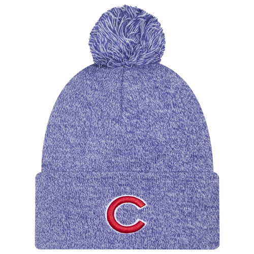 New Era Chicago Cubs  Cubs Marl Pom Knit In Blue