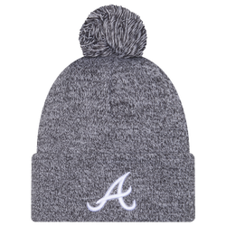 Adult - New Era Braves Marl Pom Knit - Navy
