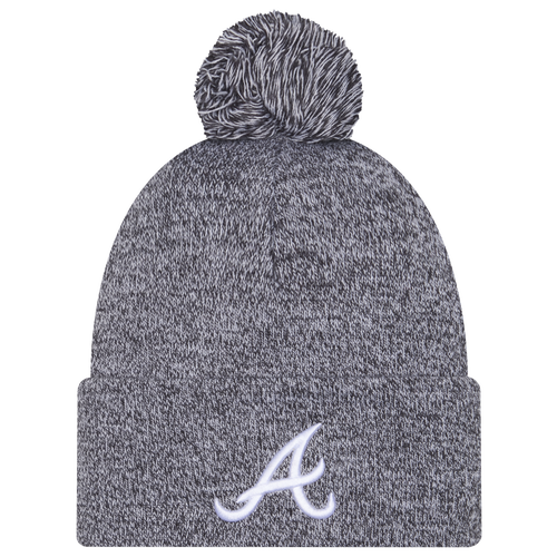 New Era Womens Atlanta Braves Braves Marl Pom Knit - Adult - Navy
