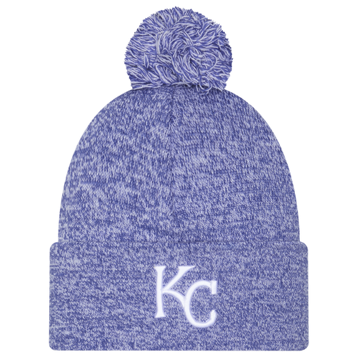 New Era Kansas City Royals  Royals Marl Pom Knit In Blue