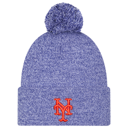 Adult - New Era Mets Marl Pom Knit - Blue