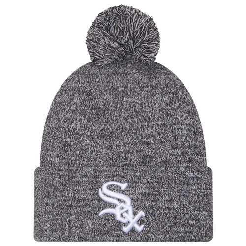 New Era Chicago White Sox  White Sox Marl Pom Knit In Black