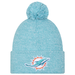 Adult - New Era Dolphins Marl Pom Knit - Blue