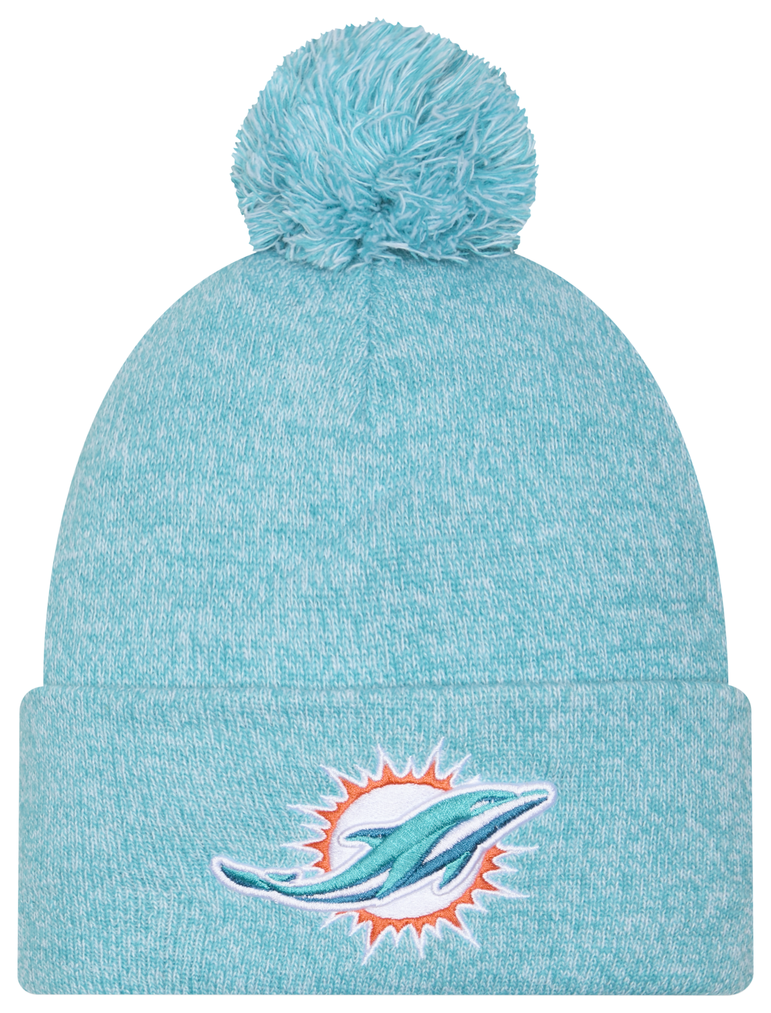 New Era Dolphins Marl Pom Knit - Adult