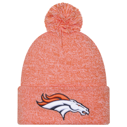 New Era Denver Broncos  Broncos Marl Pom Knit In Orange