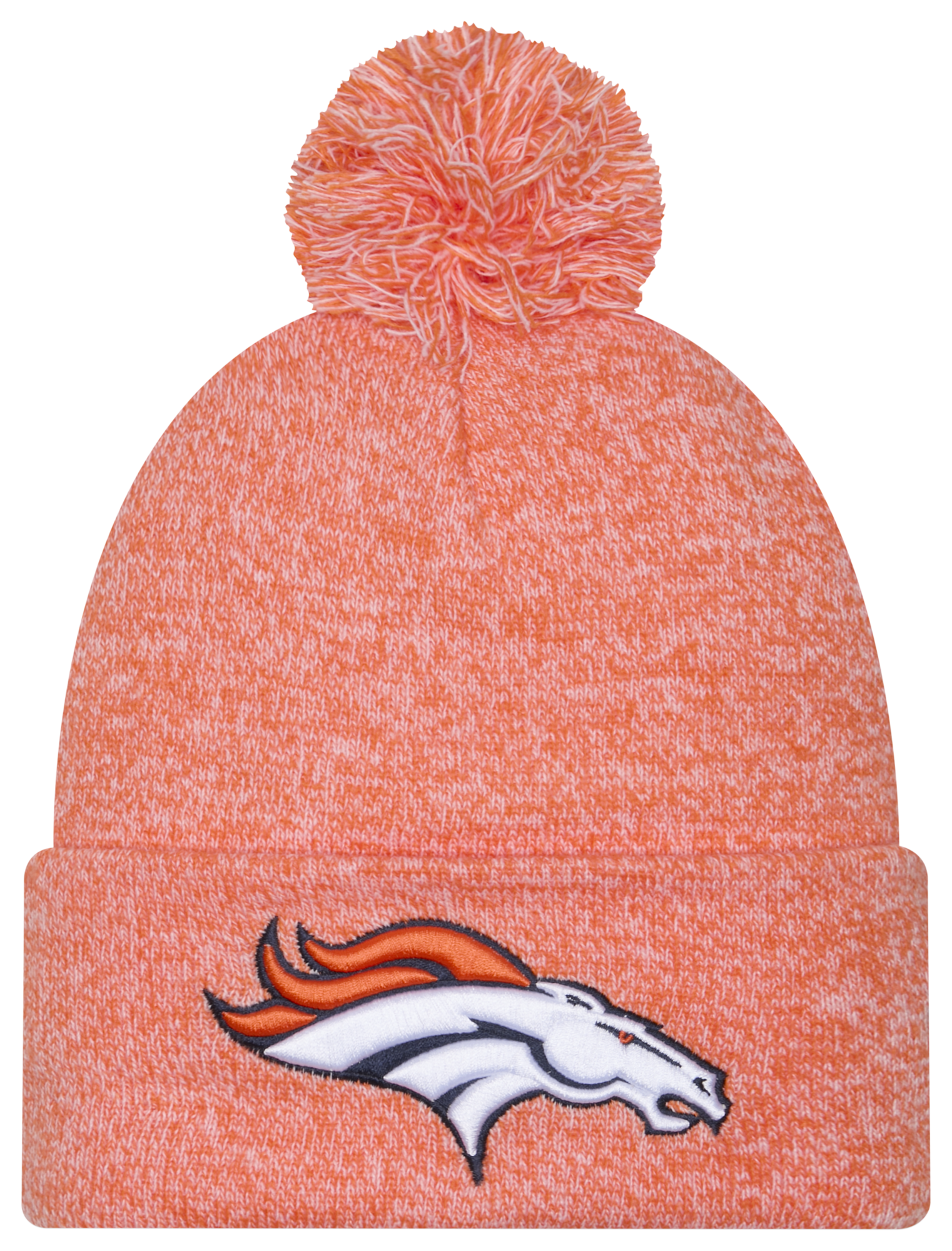 New Era Broncos Marl Pom Knit - Adult