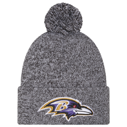 Adult - New Era Ravens Marl Pom Knit - Black