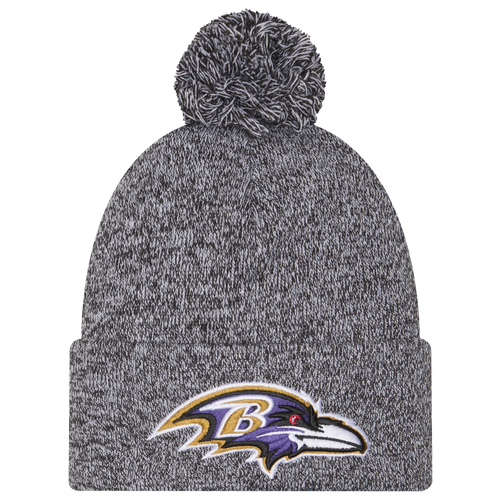 New Era Baltimore Ravens  Ravens Marl Pom Knit In Gray